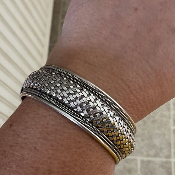 NWOT Sterling SILVER 925 one size braid bracelet new - Picture 7 of 11